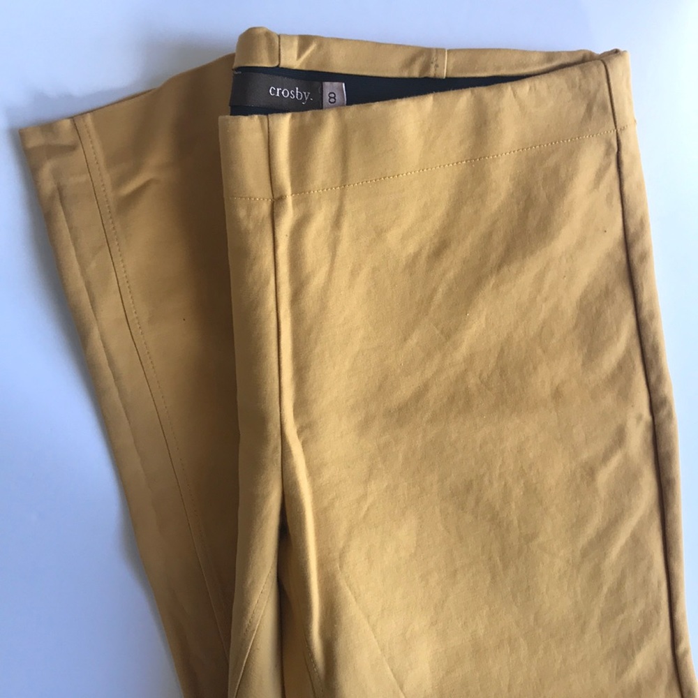 Crosby. Size 8 Mustard Yellow Pull-On Pants